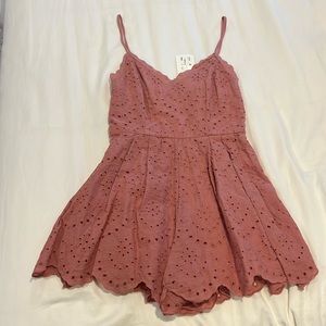 Rose pink romper